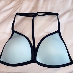 Pink racerback bikini top